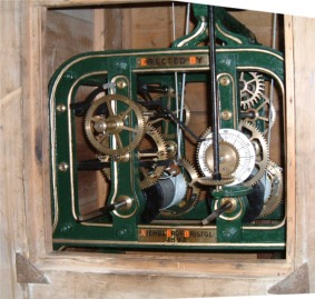 The clock mechanism (courtesy R Bill)